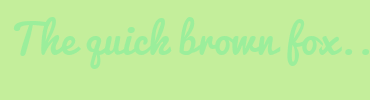 Image with Font Color 9BEE9B and Background Color C4EE9B